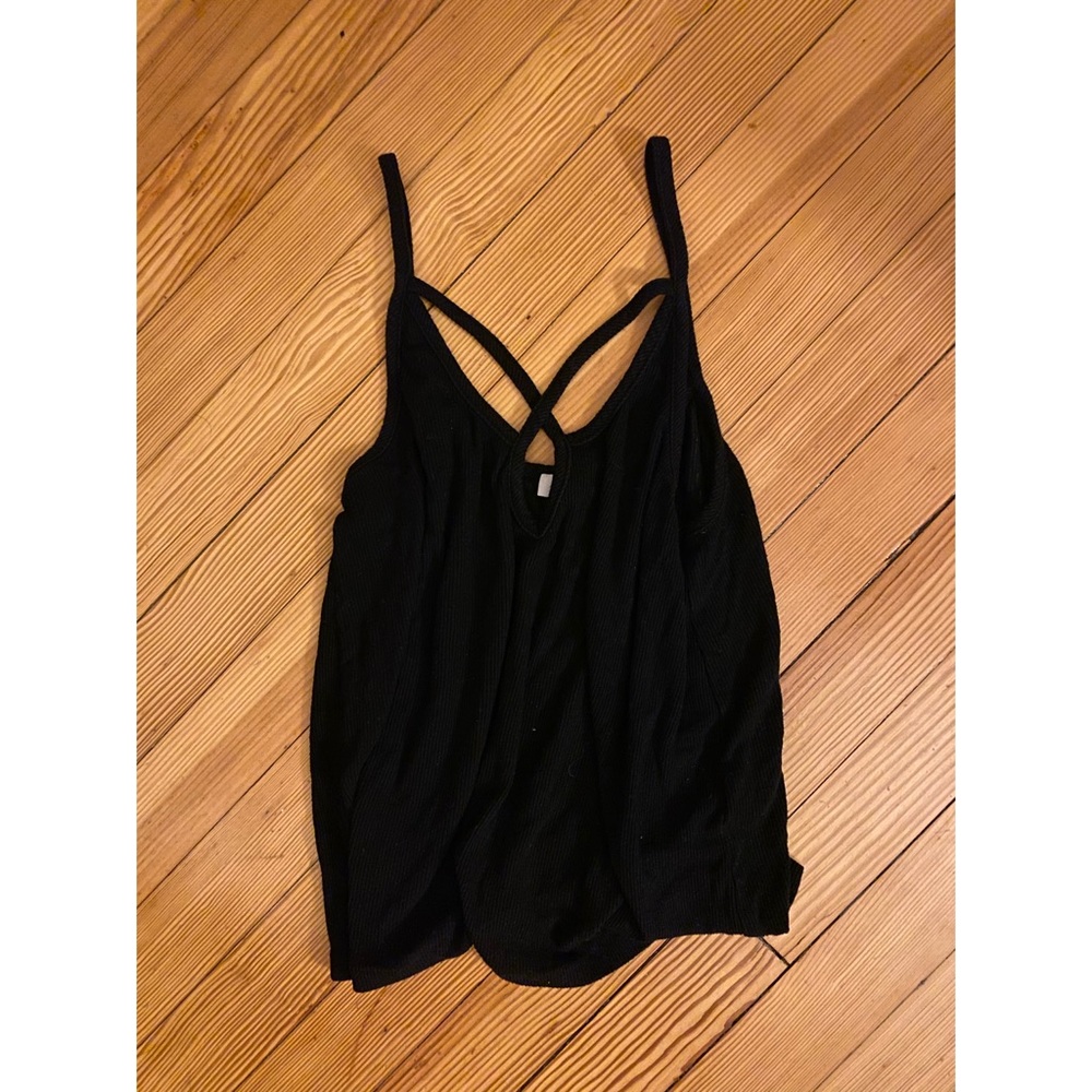 TOBI Black Strappy Criss Cross Tank Top